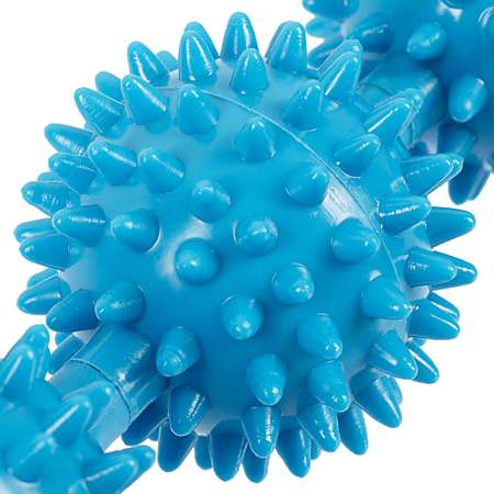 Массажёр ручной механический STRONG BODY МФР 5 массажных мячей на палке синий