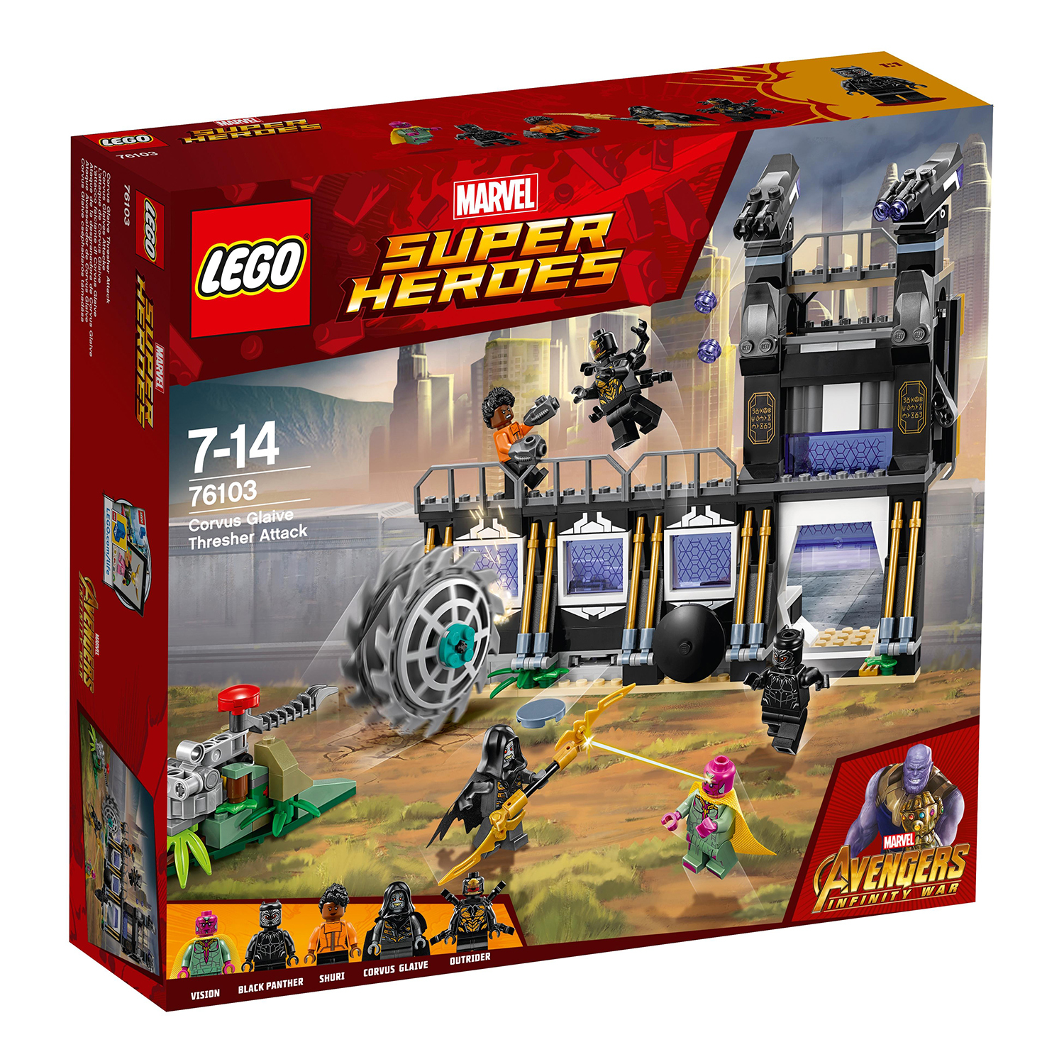 Конструктор LEGO Super Heroes Атака Корвуса Глейва 76103 купить по цене  2999 ₽ в интернет-магазине Детский мир