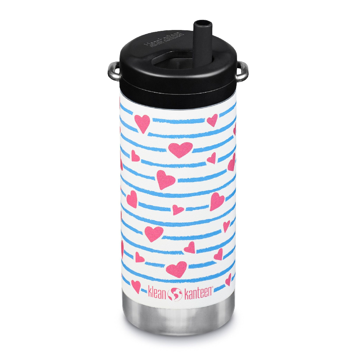 Термокружка Klean Kanteen TKWide Twist Cap 12oz 355 мл Heart Stripe - фото 1