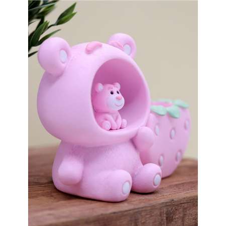 Ночник-подставка iLikeGift Strawberry bear pink