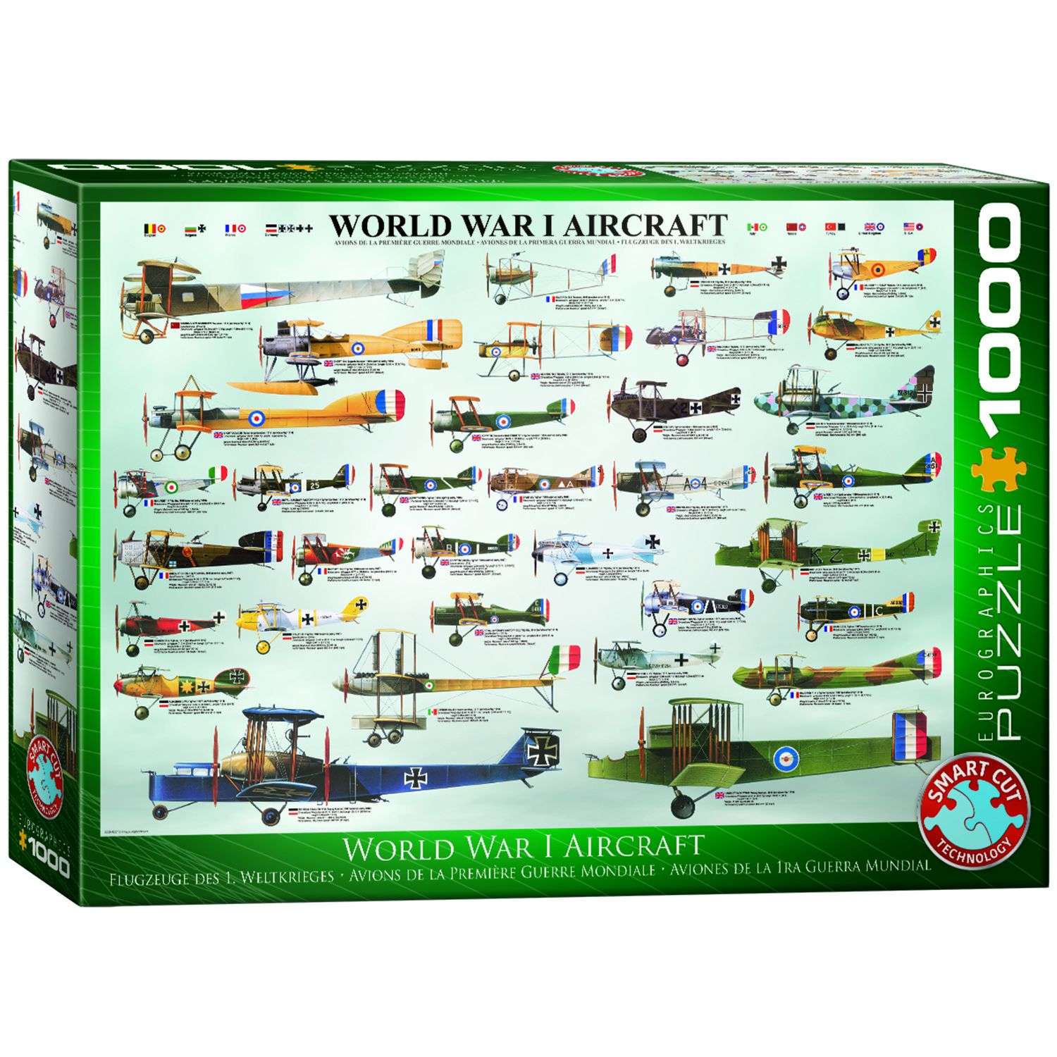 Пазлы Eurographics Самолеты Первой мировой войны 1000 элементов 6000-0087 - фото 1