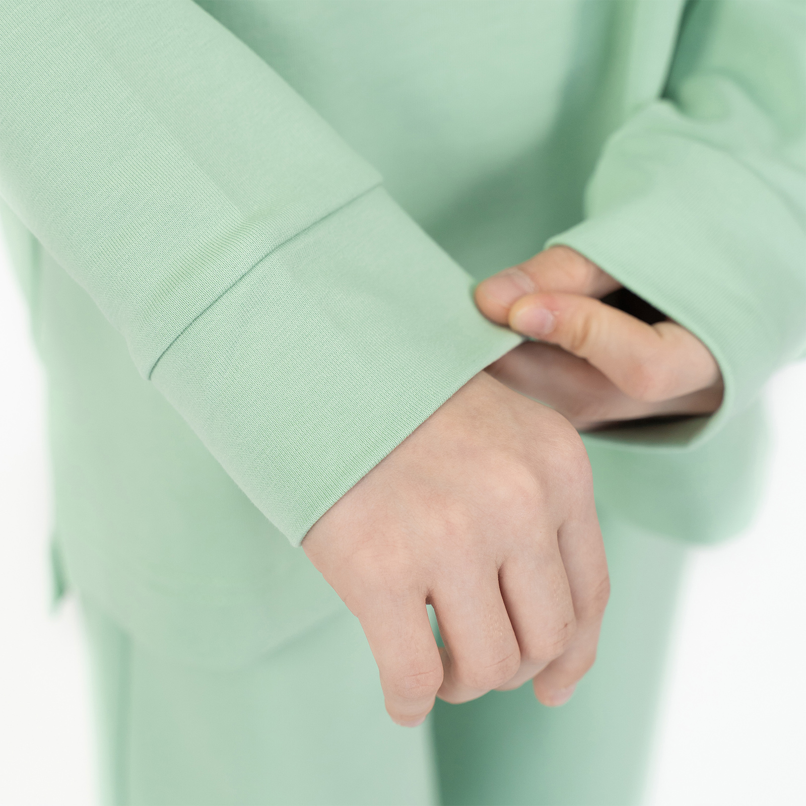 Свитшот и брюки Утенок 7065-зеленый дым - фото 31