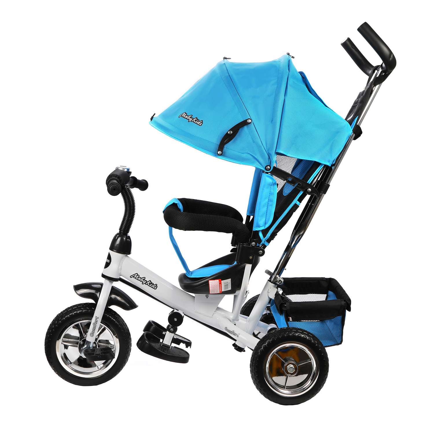 Велосипед трехколесный Moby Kids Comfort 10x8 EVA Голубой - фото 2