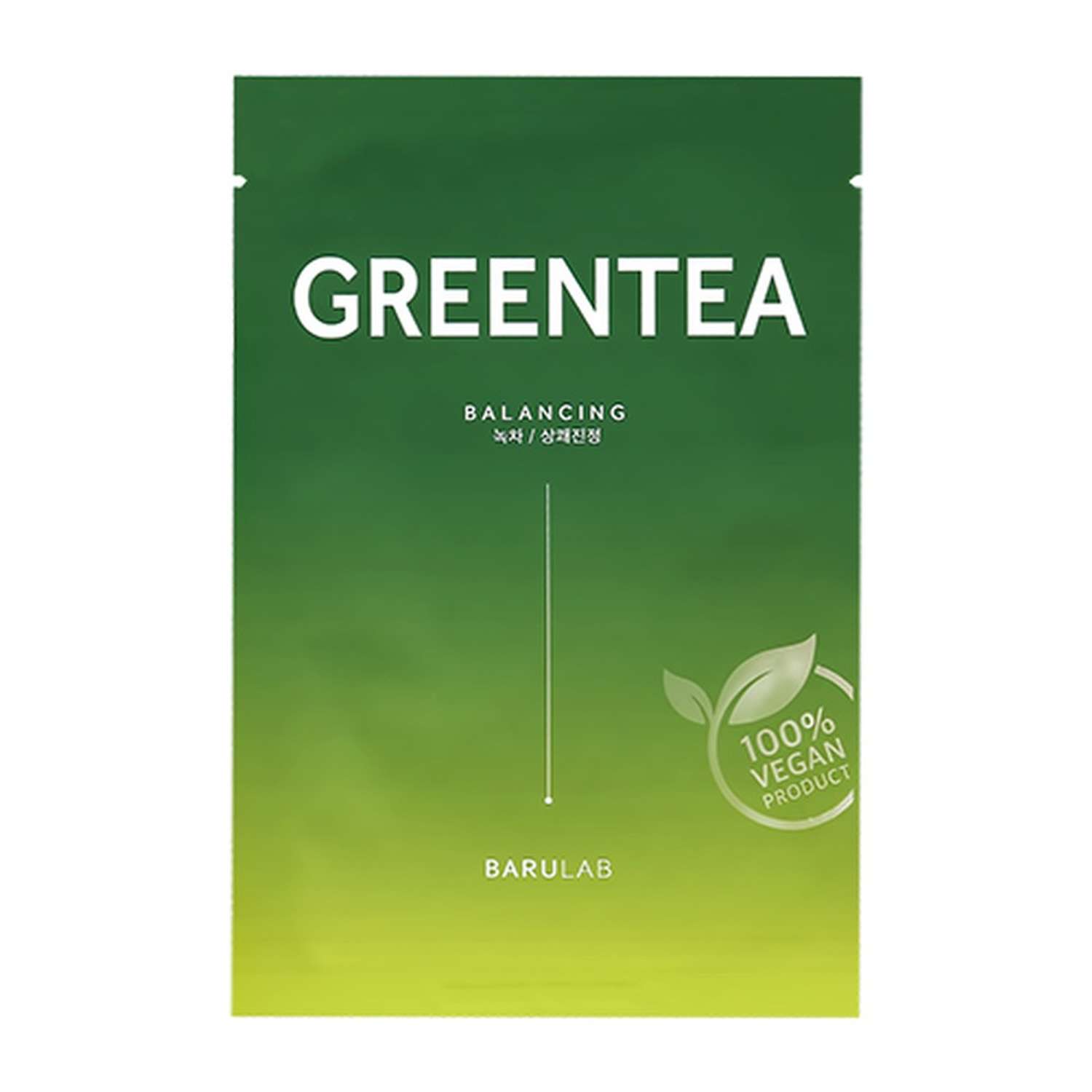 Маска тканевая BARULAB с экстрактом зеленого чая (тонизирующая и увлажняющая) 23 г - фото 4