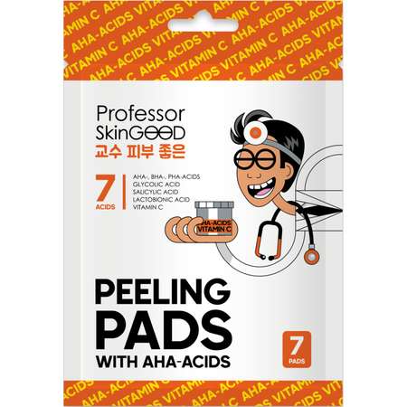 Пилинг-диски Professor SkinGOOD с кислотами и витамином C Peeling Pads with Acids and Vitamin C