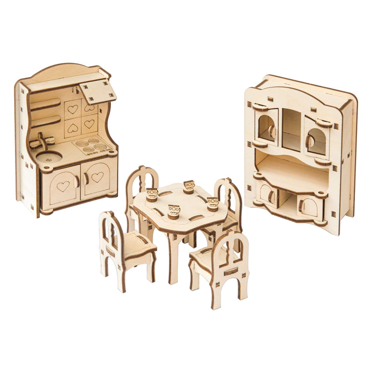 Мебель для кукол ПАПАСДЕЛАЛ «Кухня» ФМ009 - фото 1