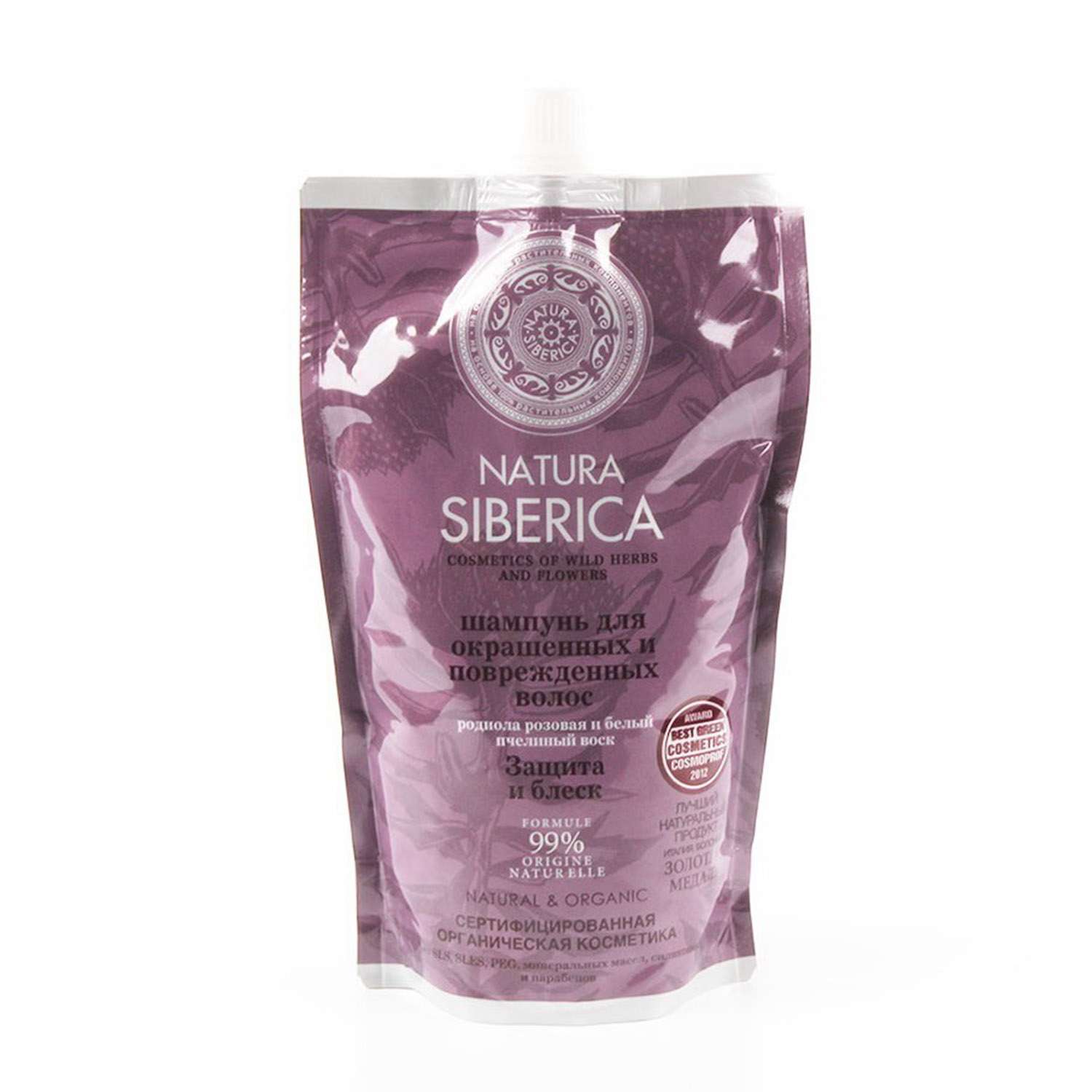 Шампунь Natura Siberica для окрашенных волос Защита и блеск Дой-пак 500 мл - фото 1
