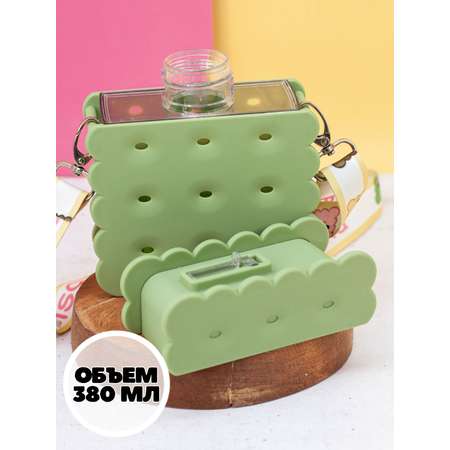 Бутылка для воды спортивная iLikeGift Cookie green 380 мл