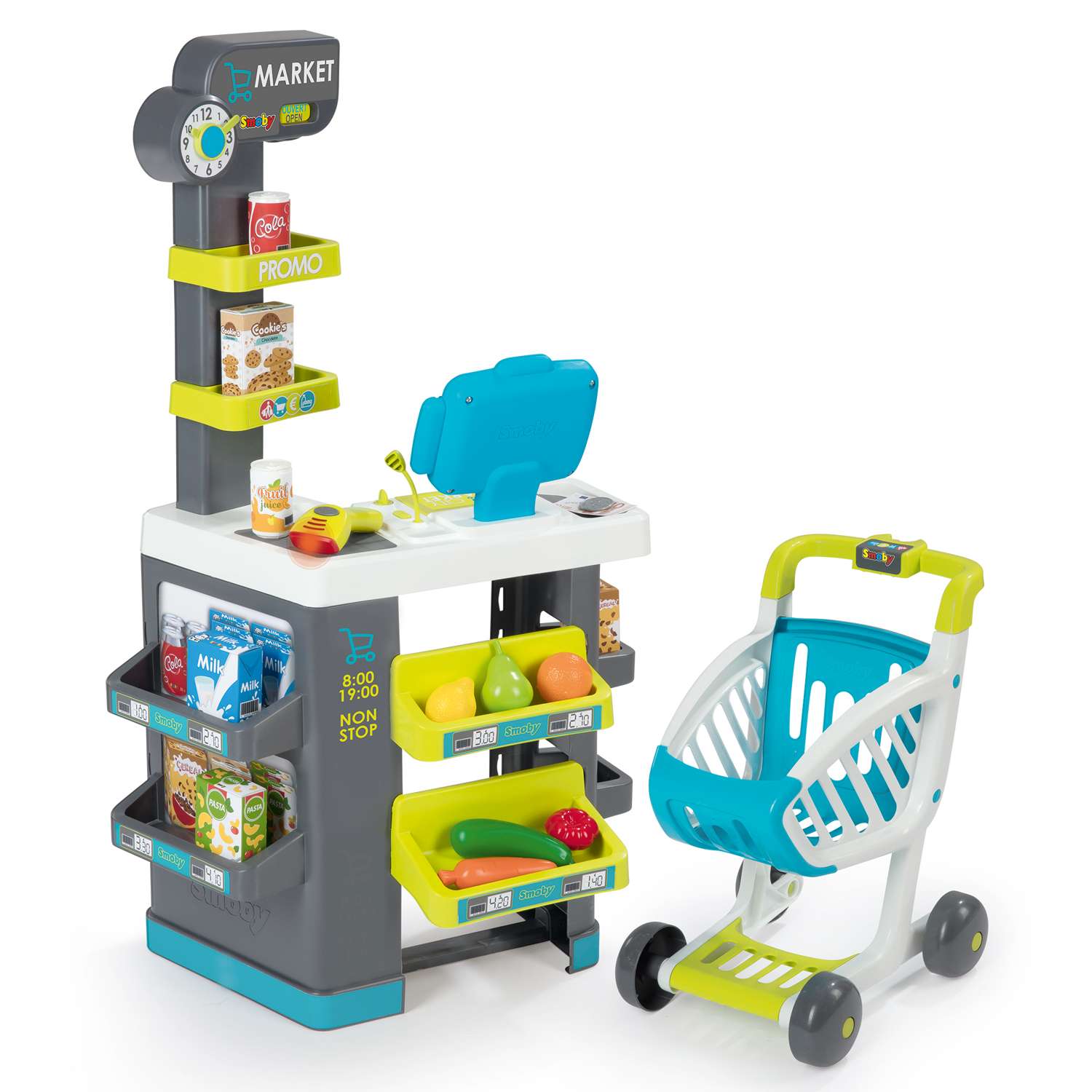 Набор игровой SMOBY детский супермаркет с тележкой 350212-МП - фото 1