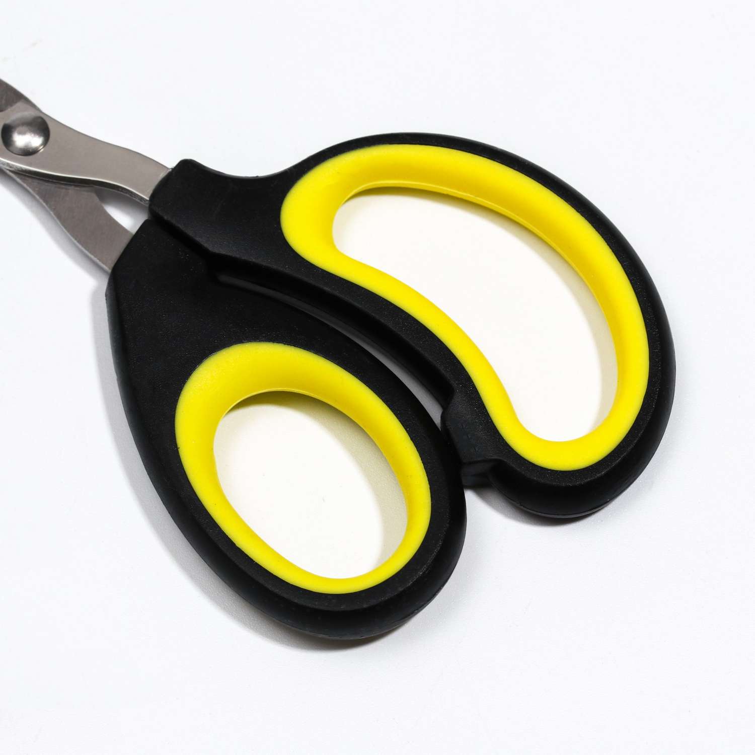 Ножницы-когтерезы Пижон с эргономичной ручкой чёрно-жёлтые - фото 4