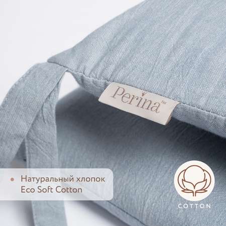 Бортики в детскую кроватку Perina Soft Cotton (голубой)