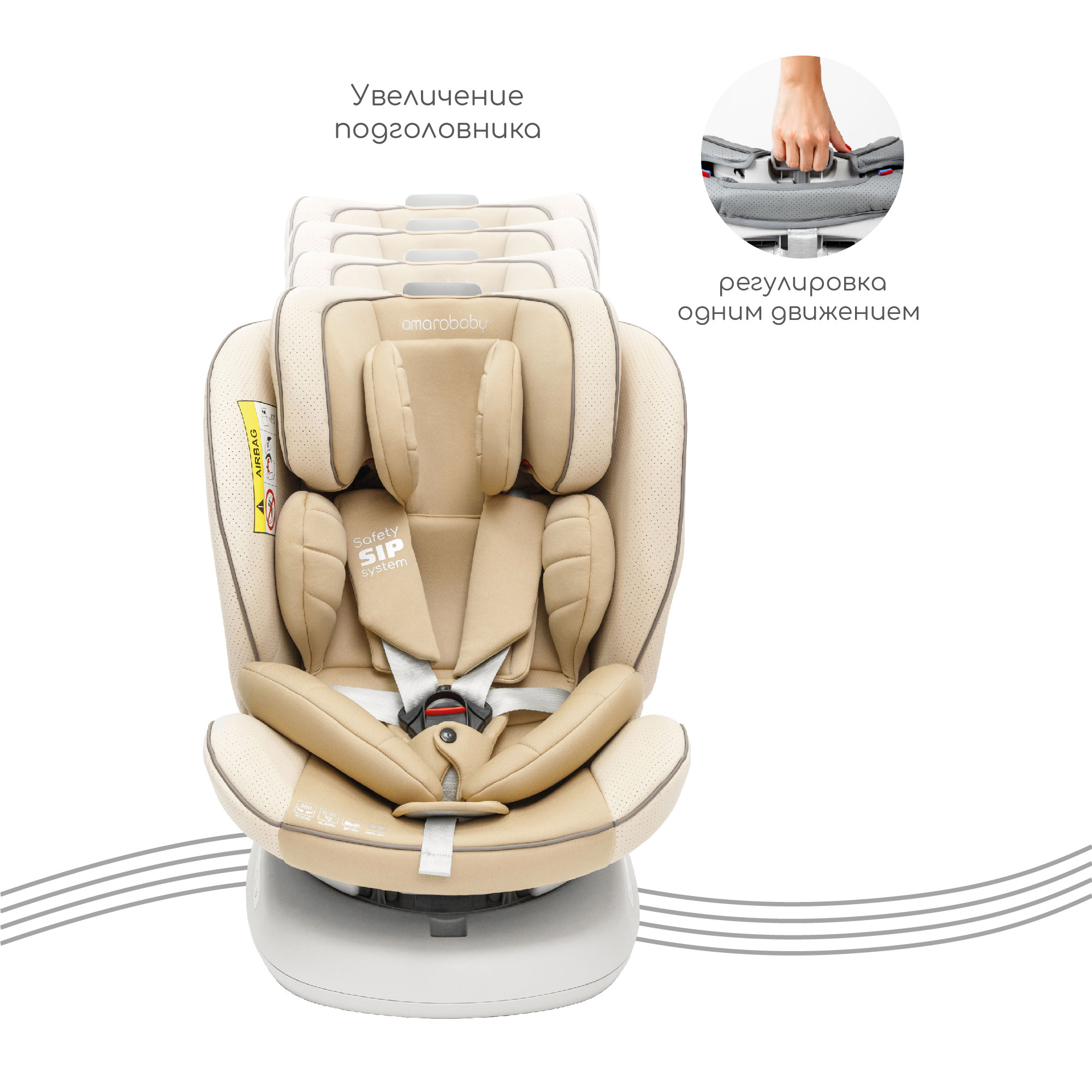 Автокресло Amarobaby Champion Isofix 0+/1/2/3 (0-36 кг) - фото 9