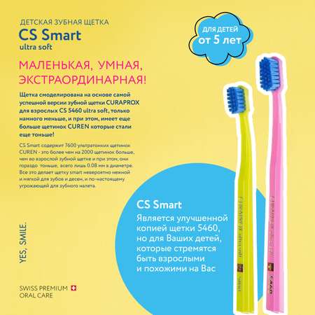 Зубная щетка Curaprox детская Smart бирюзовая