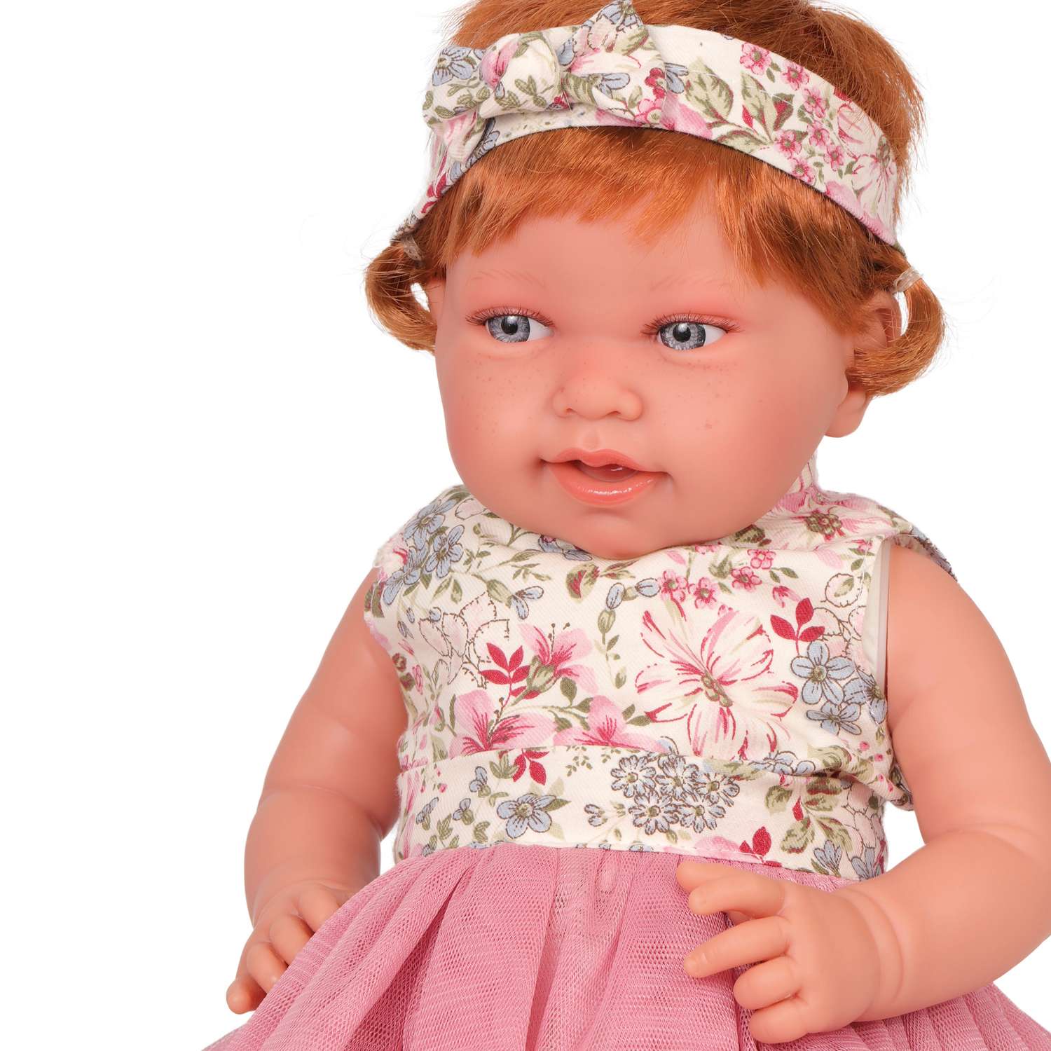 Кукла Antonio Juan Реборн Саманта в розовом 40 см мягконабивная 33070 - фото 5