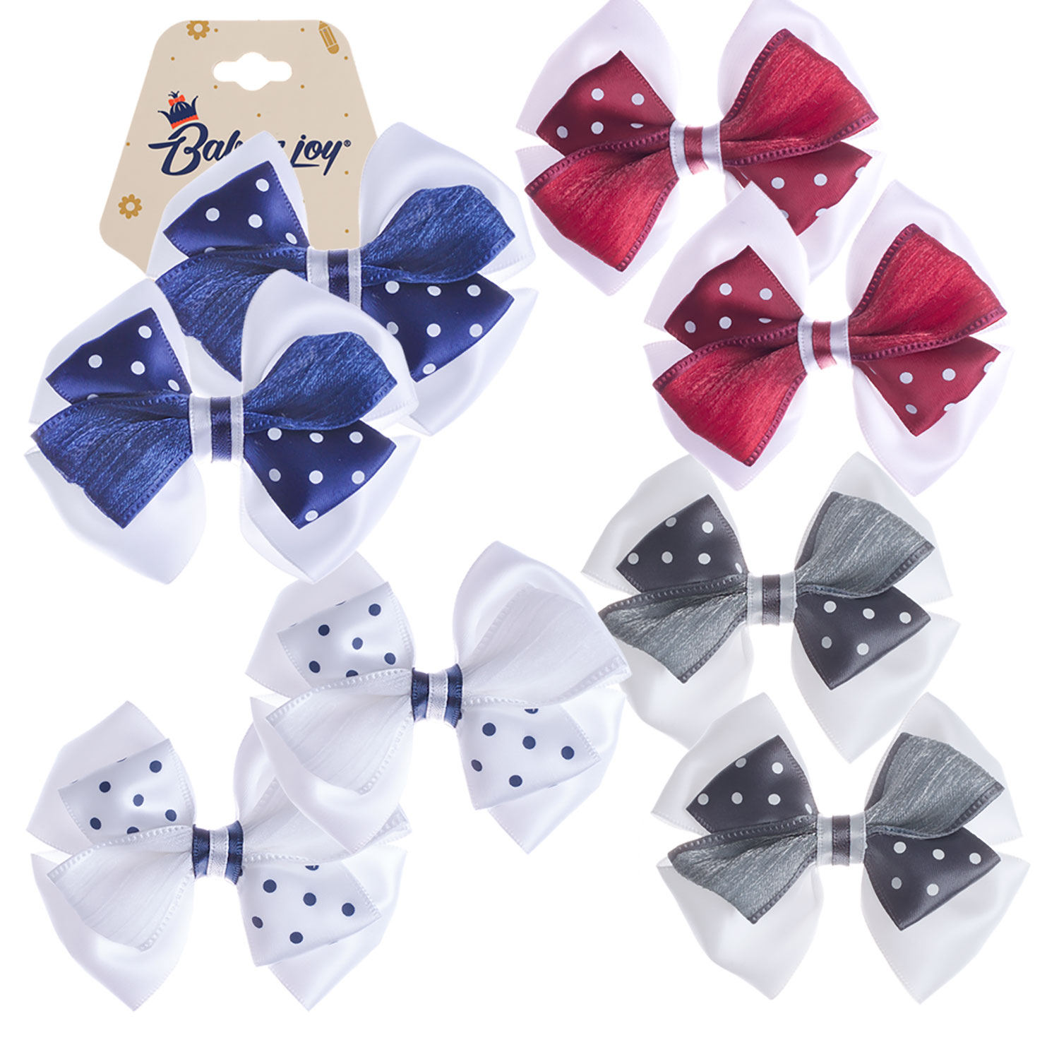 Банты Babys JOY 2шт в ассортименте BS44-2 - фото 1