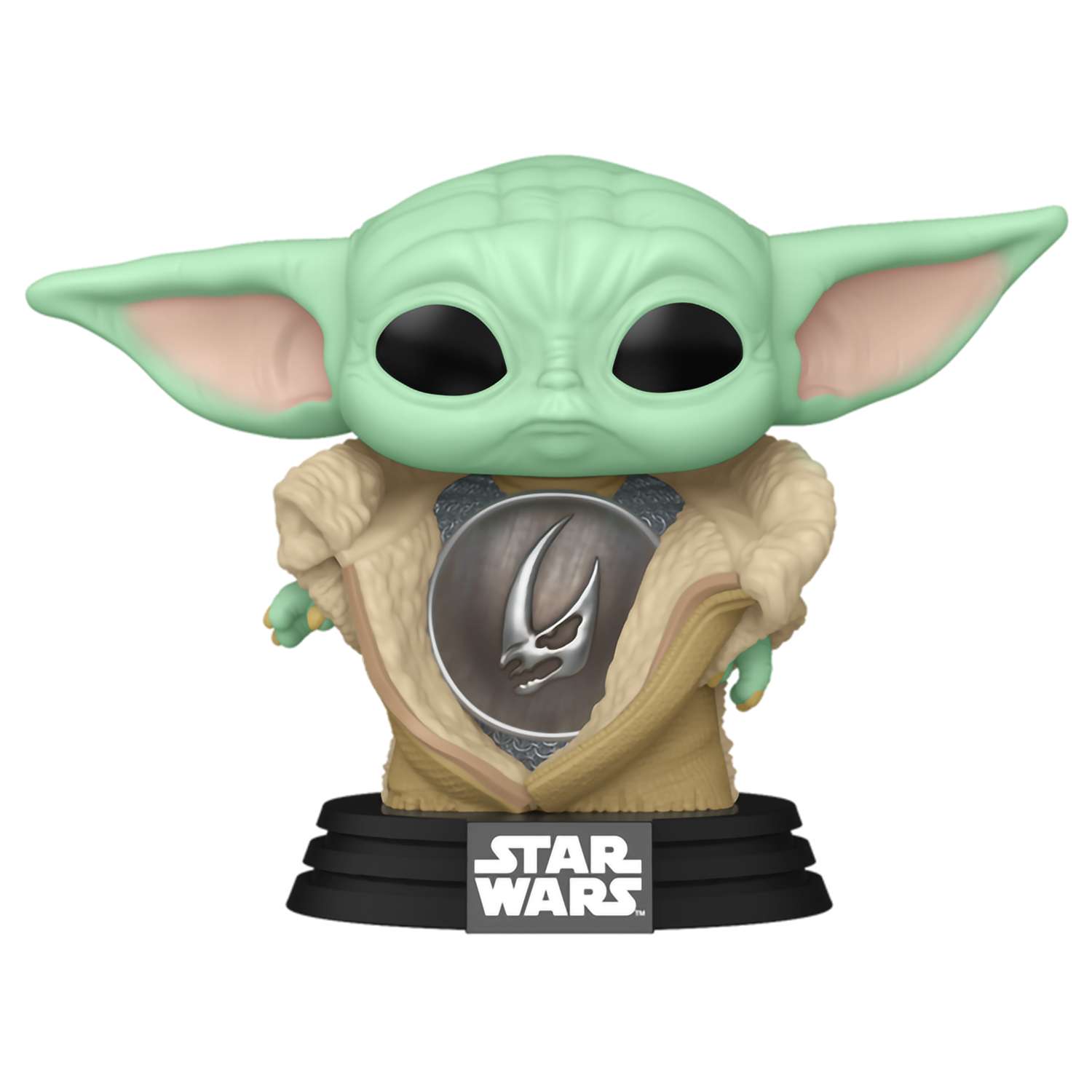 Фигурка Funko POP! Bobble Star Wars Mandalorian Grogu малыш Йода - фото 1