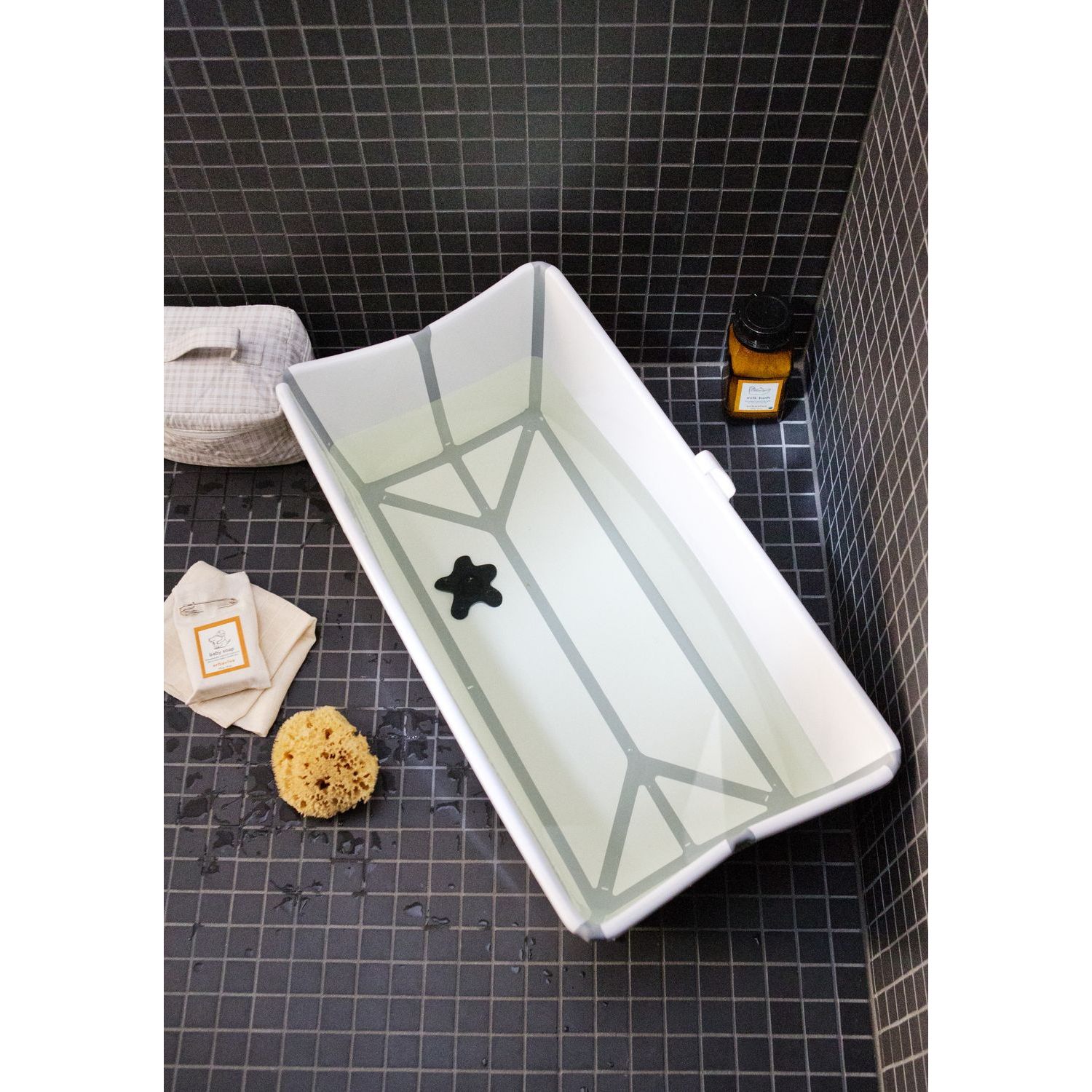 Ванночка Stokke Flexi Bath складная с горкой Белый - фото 8