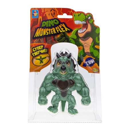 Игрушка-тягун 1Toy Monster Flex Dino Трицерокс Т22691-14