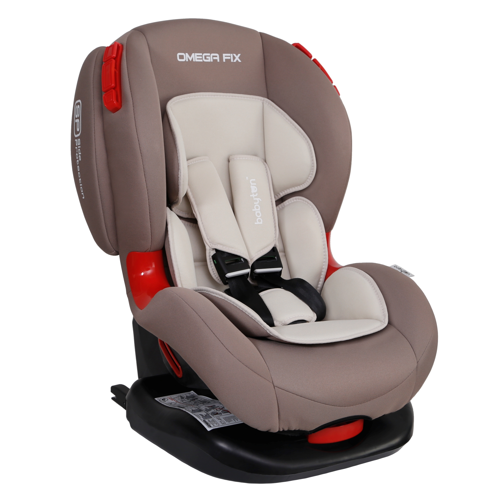 Автокресло Babyton Omega Fix Mokko Isofix 1/2 (9-25 кг) - фото 16