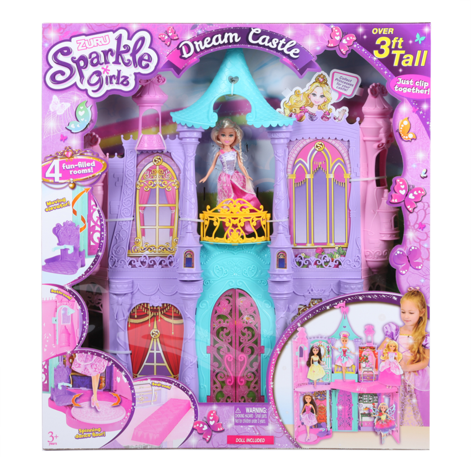 Sparkle girlz dream castle playset on sale