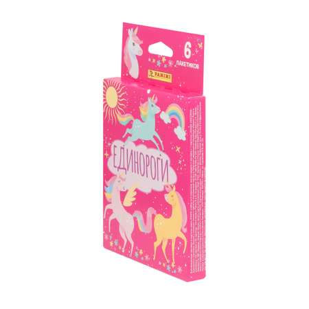 Наклейки коллекционные Panini Единороги Unicorns 6 пакетиков в эко-блистере