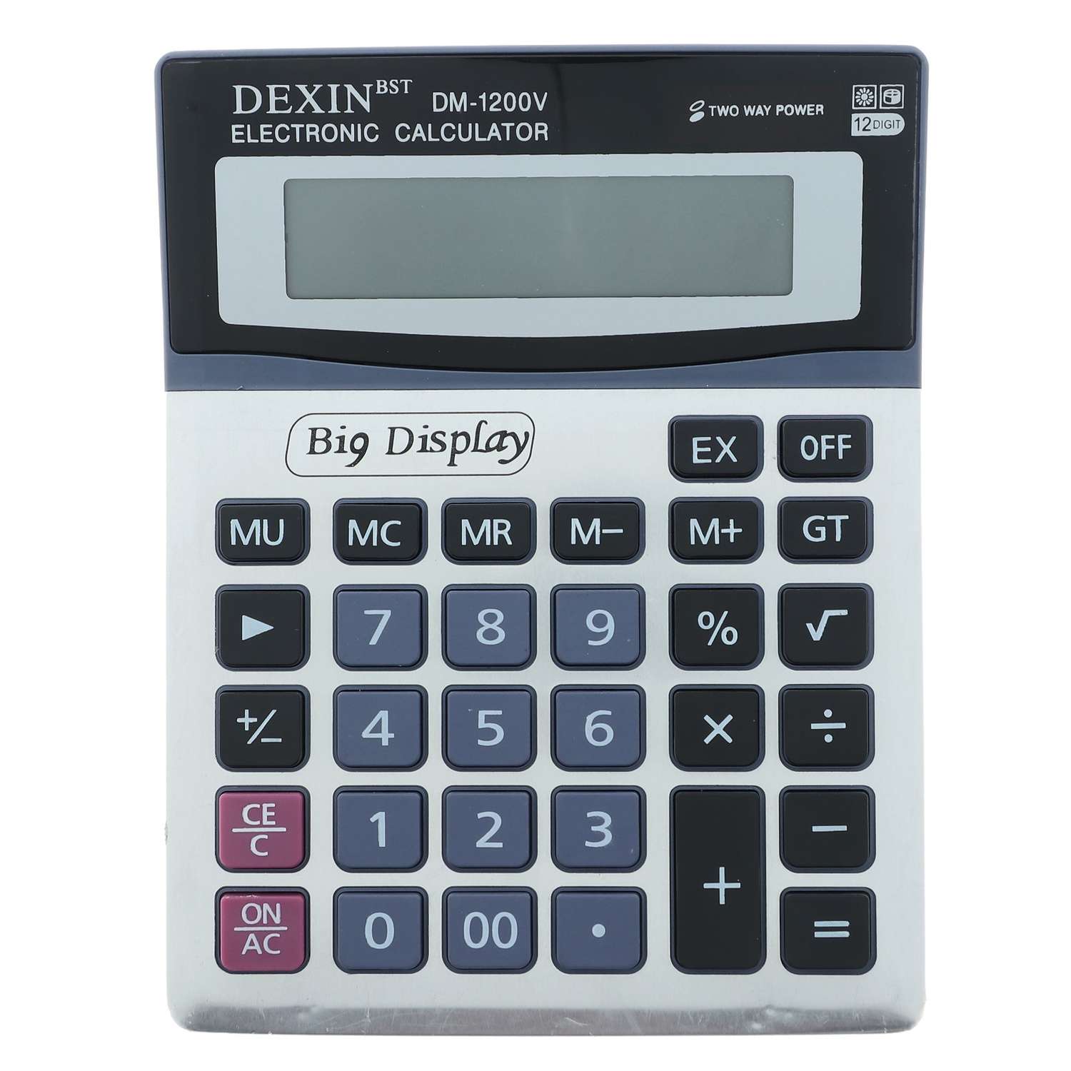 Калькулятор Sima-Land настольный 12 разрядный DM 1200V двойное питание - фото 1