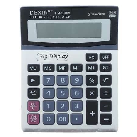 Калькулятор Sima-Land настольный 12 разрядный DM 1200V двойное питание