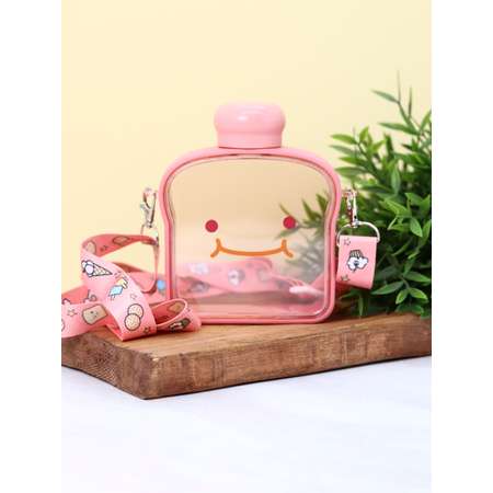 Бутылка для воды спортивная iLikeGift Bread slice pink 380 мл