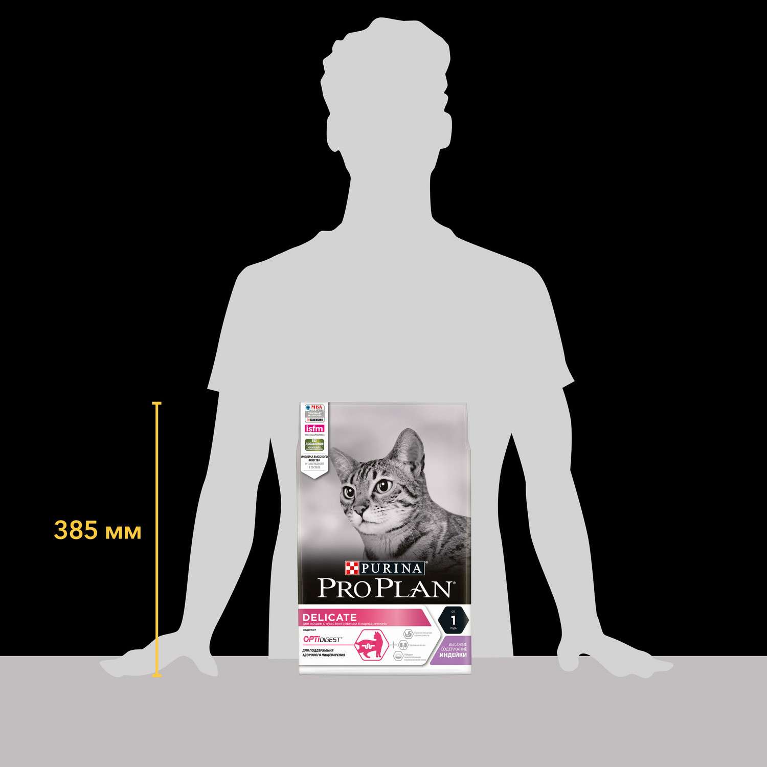 Корм сухой для кошек PRO PLAN 3кг с индейкой с чувствительным пищеварением - фото 11