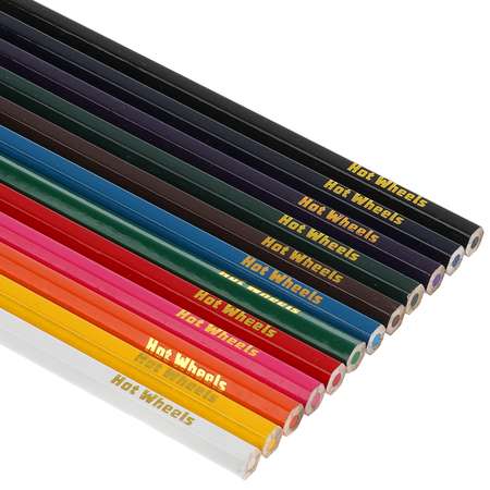 Цветные карандаши Умка Hot Wheels 12 цветов акварельные 313386
