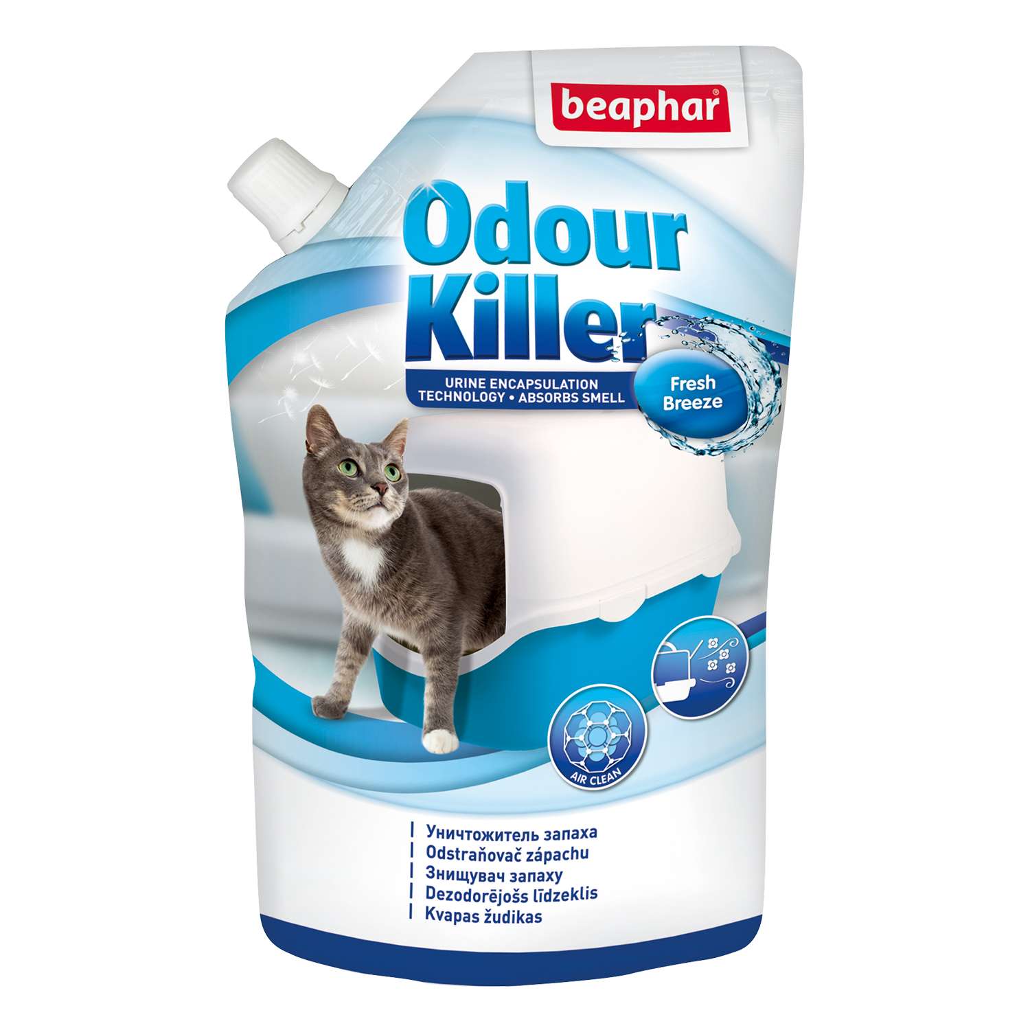 Устранитель запаха для кошек Beaphar Odour killer для туалетов 400г - фото 1