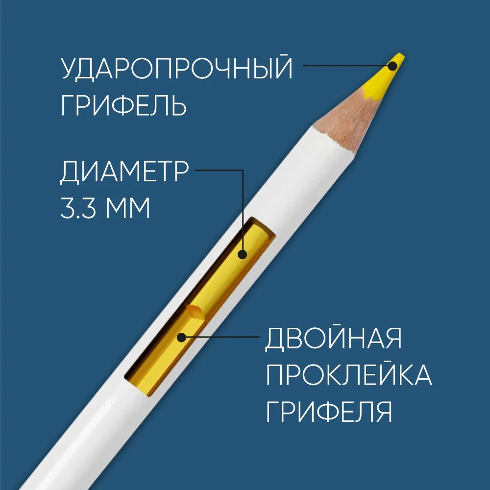 Карандаши Гаммa акварельные художественные серия студия 24 цветов - фото 4