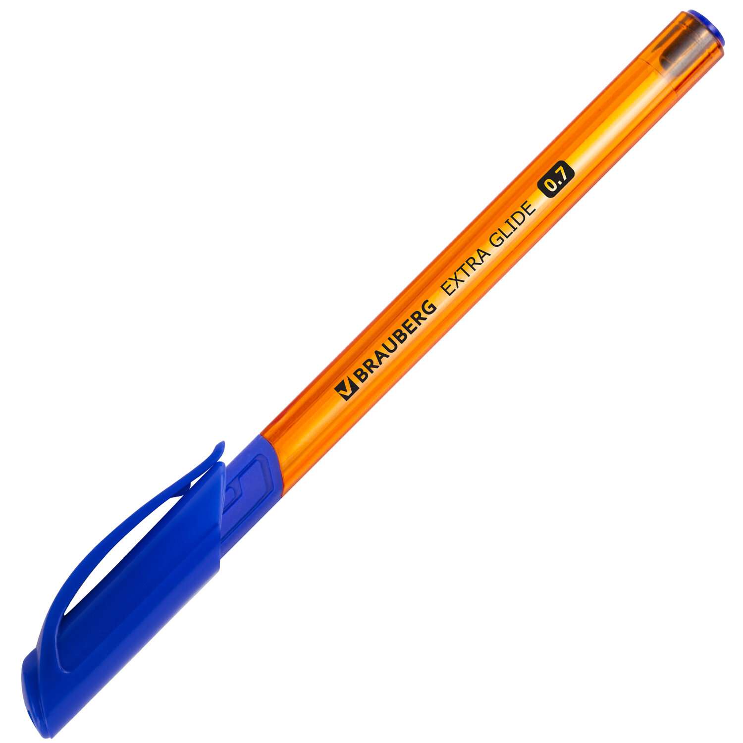 Ручка шариковая Brauberg масляная Extra Glide GT Tone Orange 12шт синяя - фото 10