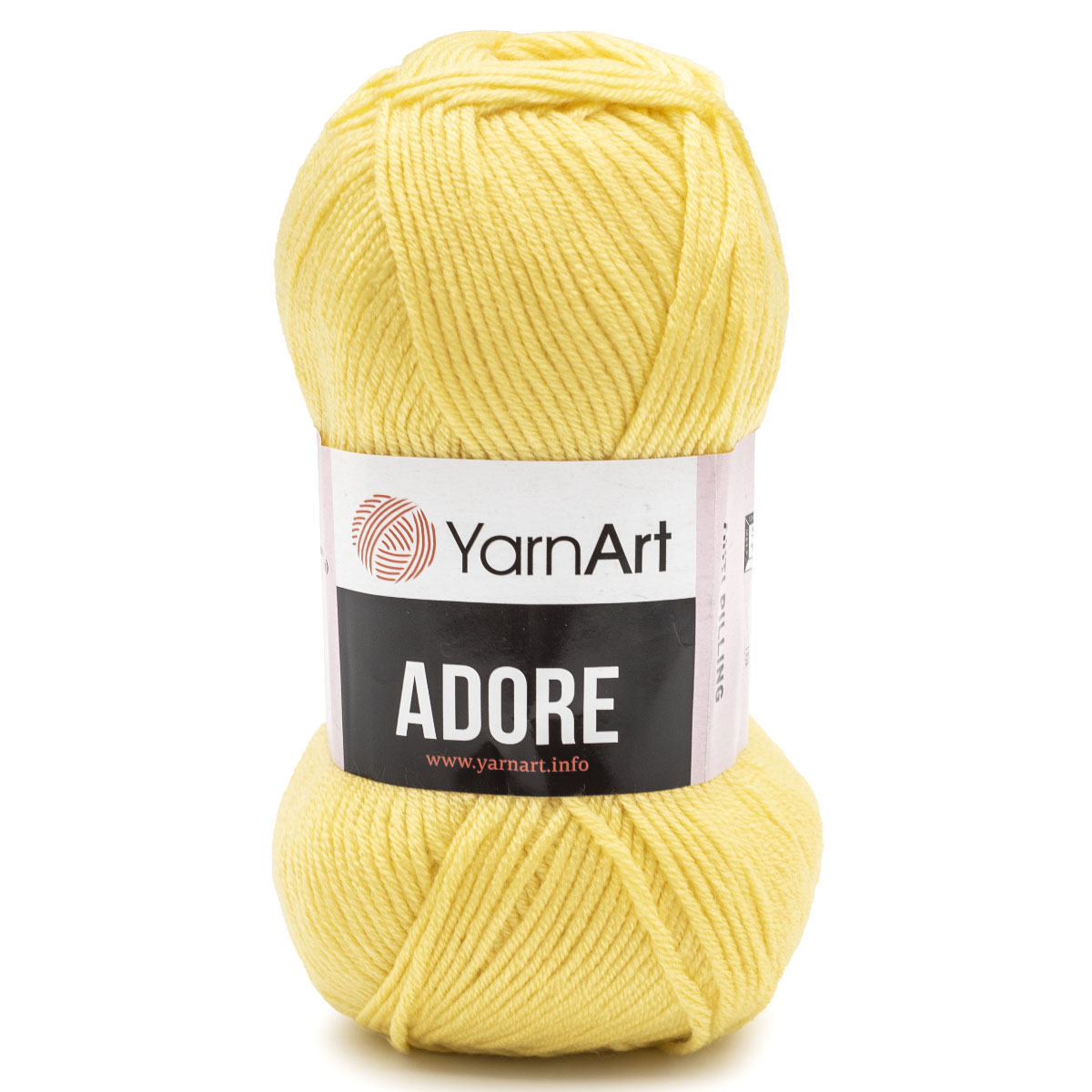 Пряжа для вязания YarnArt Adore 100 гр 280 м акрил с эффектом анти-пиллинга 5 мотков 332 лимонный - фото 5