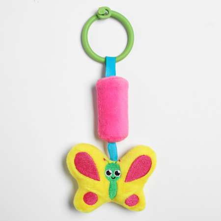 Развивающая игрушка подвеска Крошка Я «Бабочка» с колокольчиком