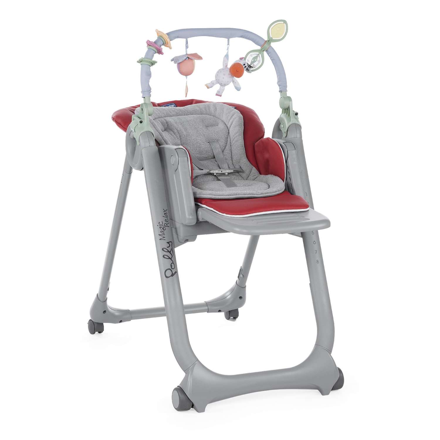 Стульчик Chicco Polly Magic Relax Red - фото 2