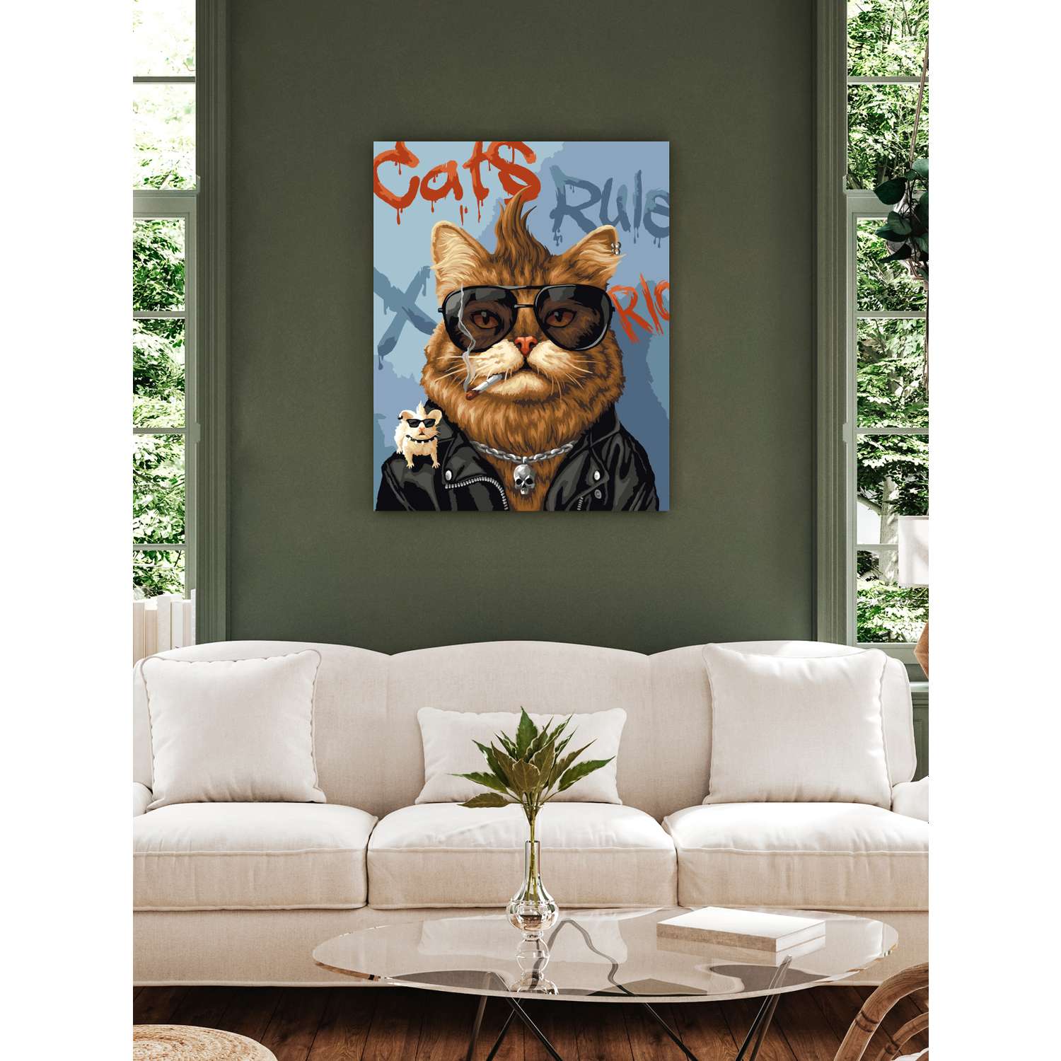 Картина по номерам Art sensation Набор для творчества Рисование по номерам. AR053 Cats rule - фото 3
