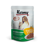 Корм для кошек Karmy 80г Sterilized для стерилизованных курица в соусе