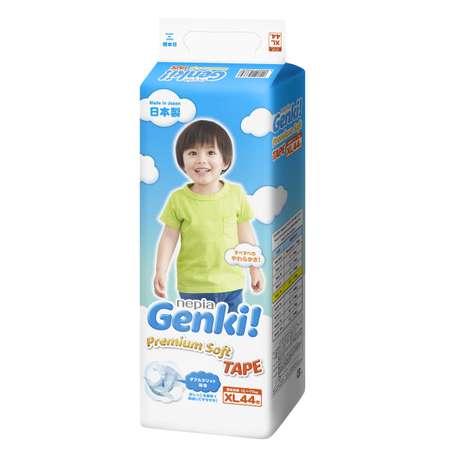 Подгузники Genki XL 12-17кг 44шт