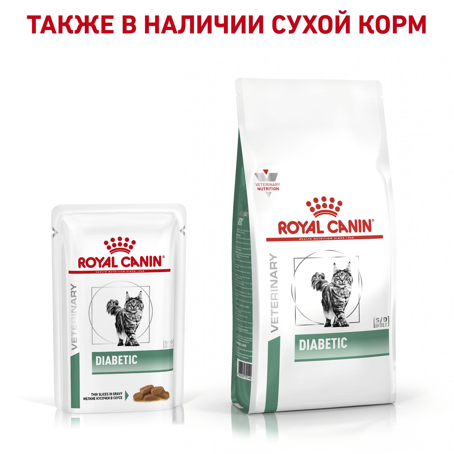 Корм для кошек ROYAL CANIN Diabetic при сахарном диабете пауч 85г - фото 5