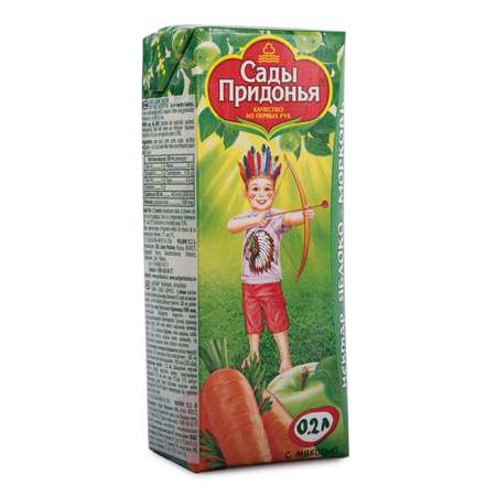 Нектар Сады Придонья яблоко-морковь 0.2л с 5месяцев