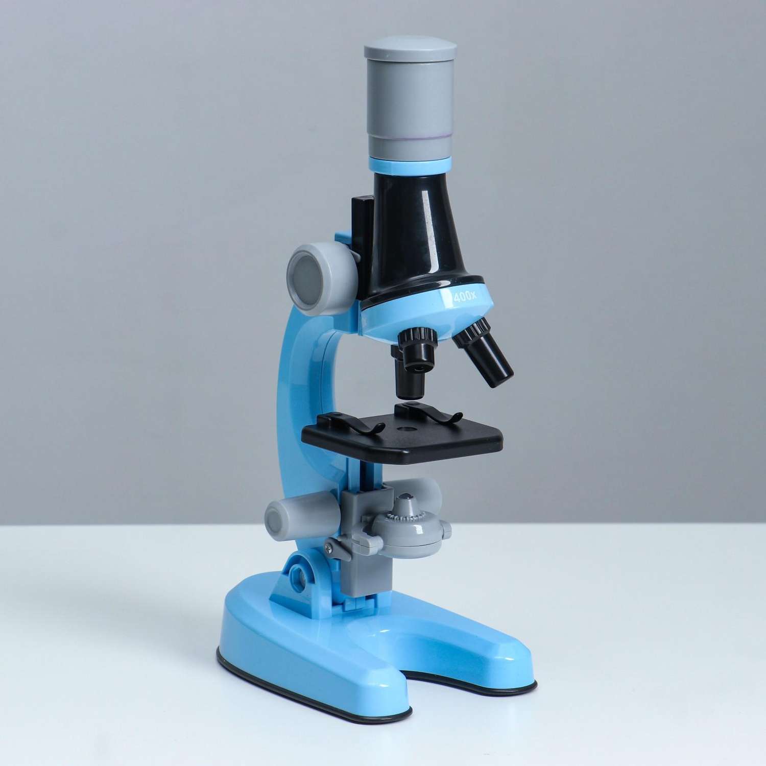 Микроскоп Sima-Land «Юный ботаник» кратность до х1200 синий подсветка - фото 3