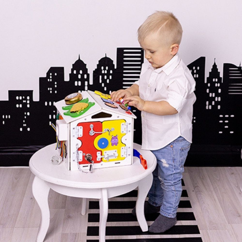 Бизиборд KimToys Домик со светом Малышок игрушка для девочек и мальчиков - фото 7