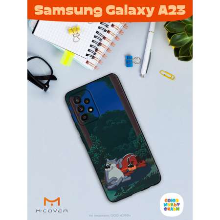 Силиконовый чехол Mcover для смартфона Samsung A23 Союзмультфильм Дружеская помощь