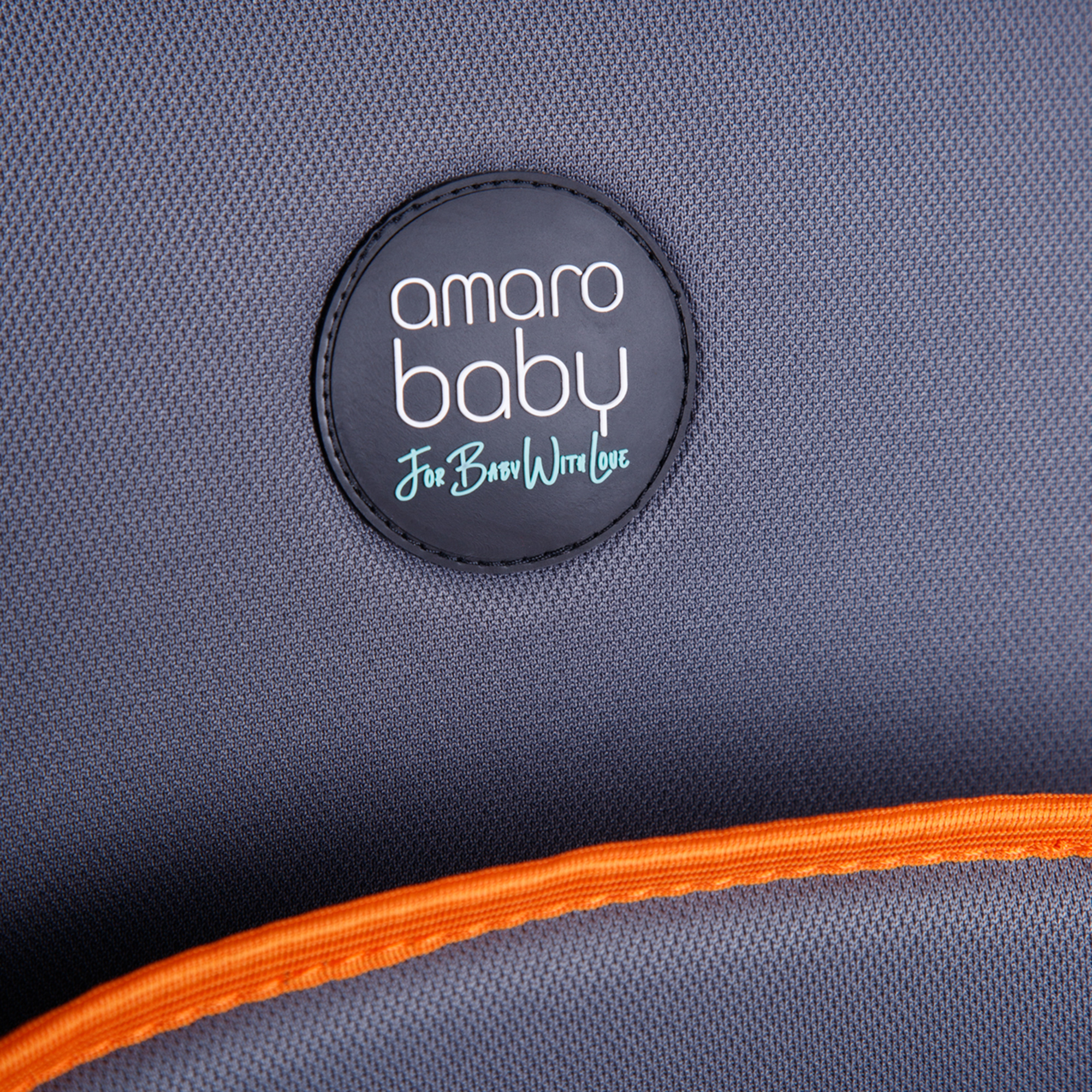 Автокресло детское AmaroBaby Safety группа 0+ I серый оранжевый - фото 14