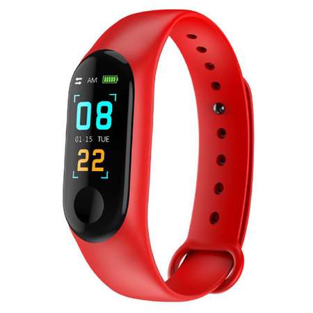 Смарт-браслет наручные CASTLELADY Smart Watch М4 умные часы красный