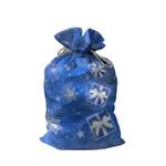 Мешок для подарков sfer.tex Деда Мороза 28х42 см синий