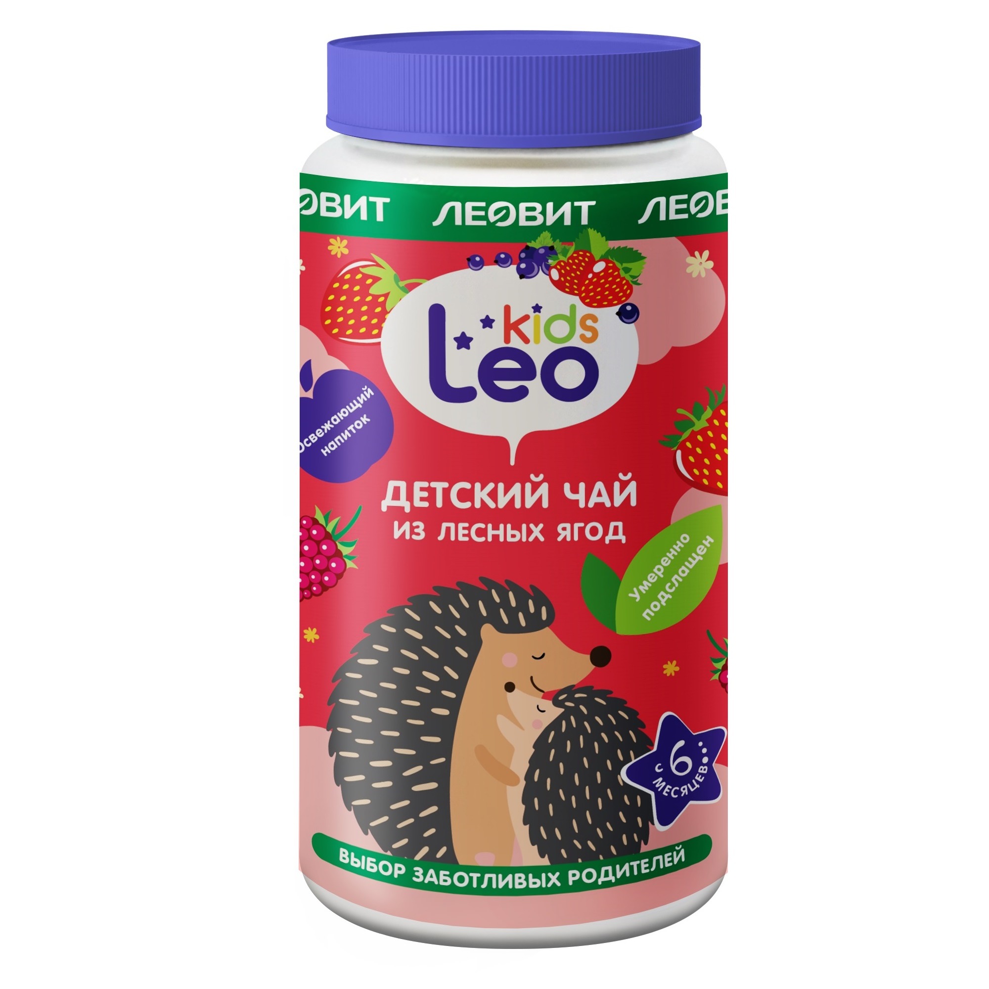 Чай детский Леовит Leo Kids из лесных ягод 200г - фото 1