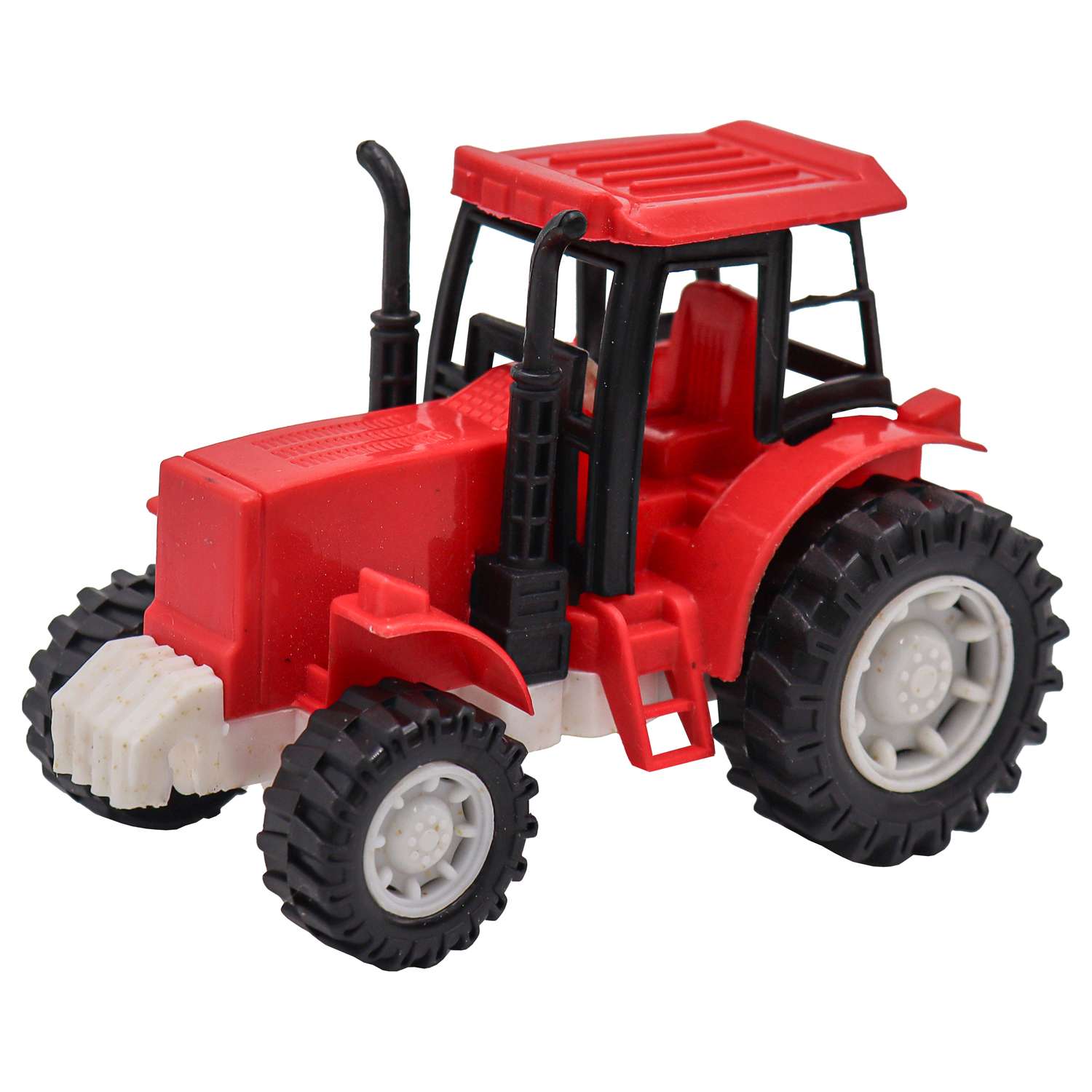 Игрушка Funky Toys Эко-Трактор с фрикц.механизмом 12 см Красный FT0416332-1 FT0416332-1 - фото 1