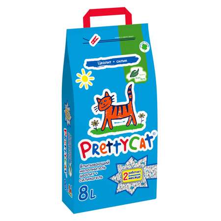 Наполнитель для кошек PrettyCat Naturel впитывающий Алоэ 4кг